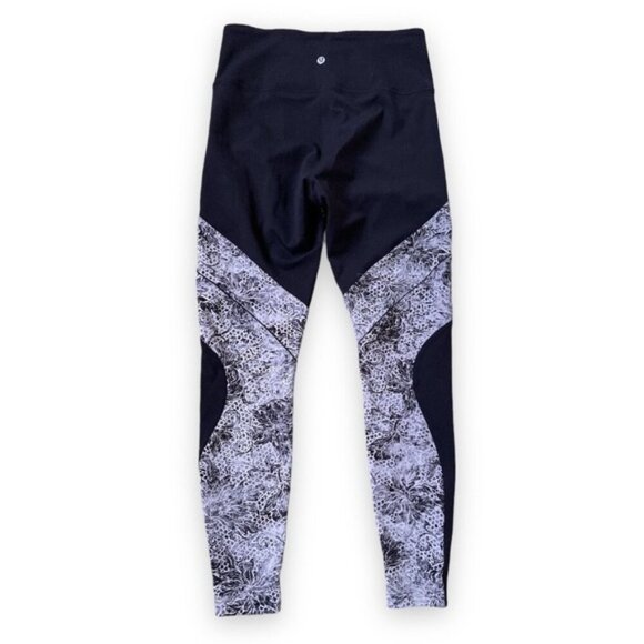Lululemon Sweat & Repeat Tight *28"Black / Serigraph Starlight Black Multi sz 8 - Picture 5 of 10
